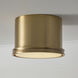 Griffin 1 Light 8.75 inch Aged Brass Flush Mount Ceiling Light
