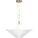 Maeve 4 Light 23.25 inch Matte Brass and White Pendant Ceiling Light