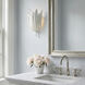 Eden 1 Light 13 inch Textured White Sconce Wall Light
