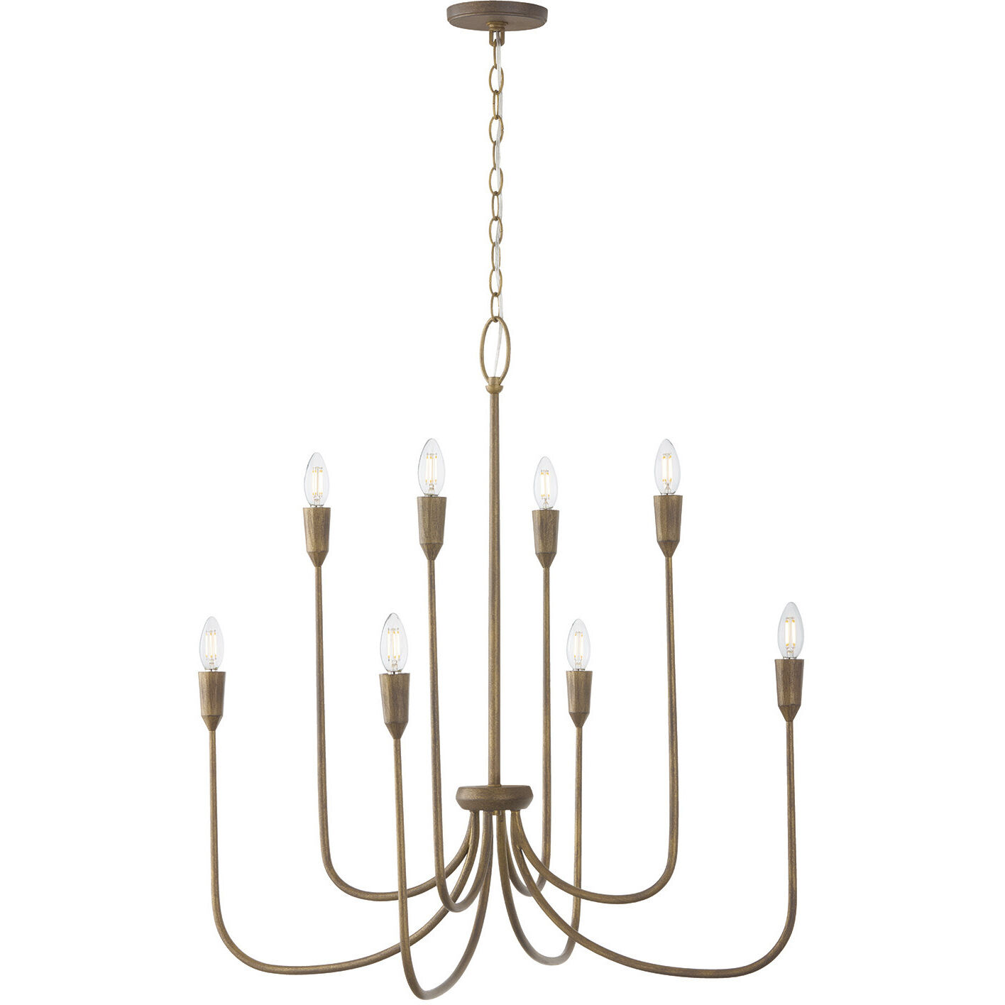 Marley 8 Light 33 inch Mystic Bronze Chandelier Ceiling Light