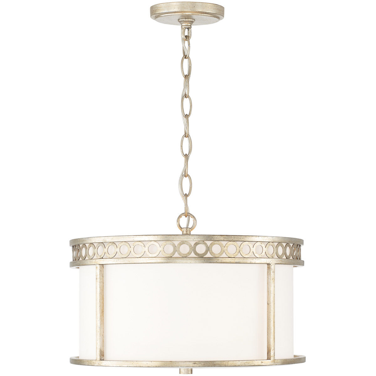 Isabella 4 Light 15.25 inch Winter Gold Semi-Flush Mount Ceiling Light, Convertible Dual Mount