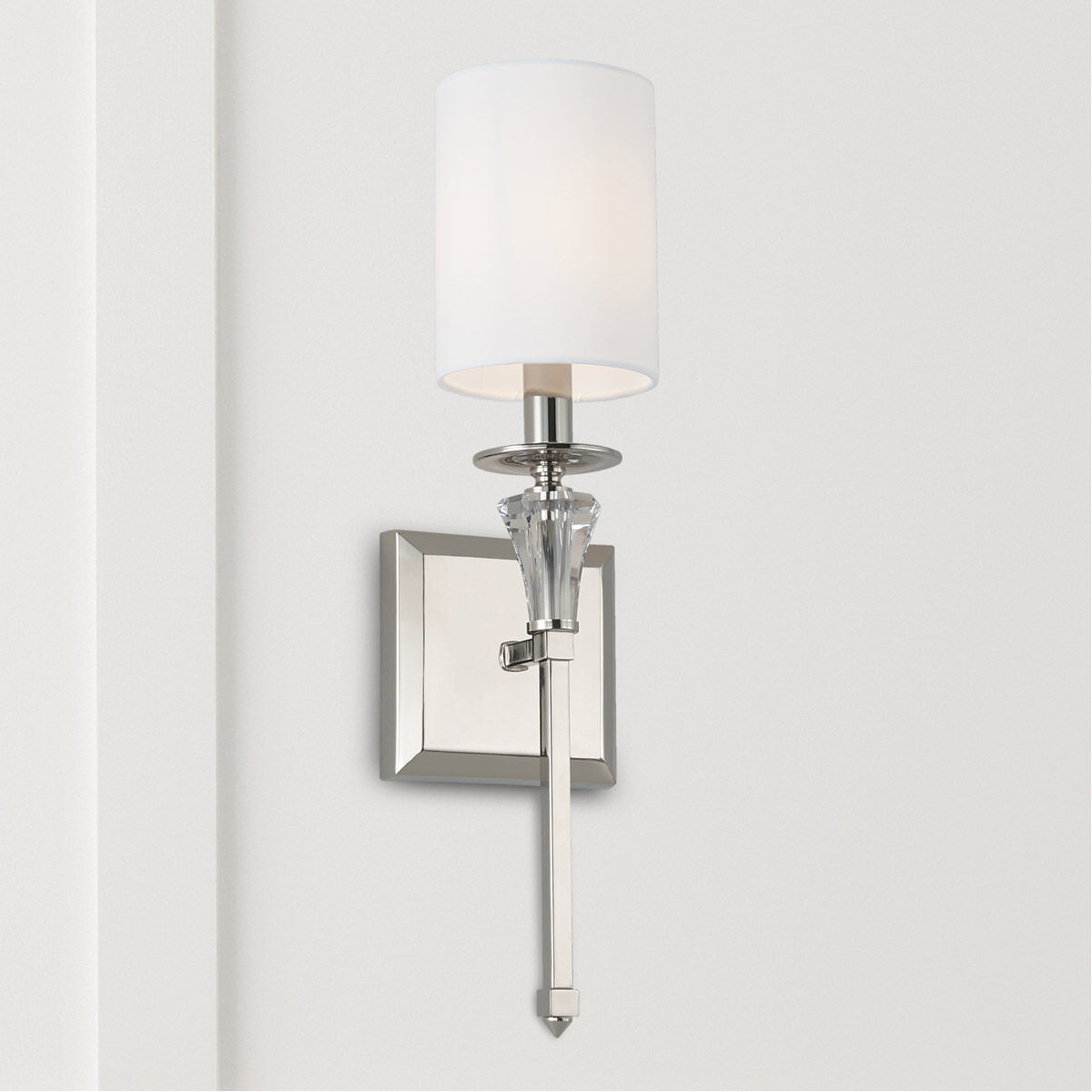 Laurent 1 Light 5 inch Polished Nickel Sconce Wall Light