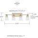 Breigh 4 Light 32 inch Brushed Champagne Vanity Light Wall Light