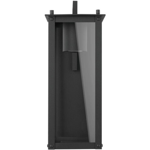 Hunt LED 15 inch Black Outdoor Wall Lantern