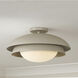 Jensen 1 Light 17.75 inch Taupe Semi-Flush Mount Ceiling Light