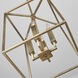Thea 4 Light 12 inch Aged Brass Foyer Ceiling Light