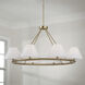 Parson 8 Light 44.75 inch Matte Brass Chandelier Ceiling Light