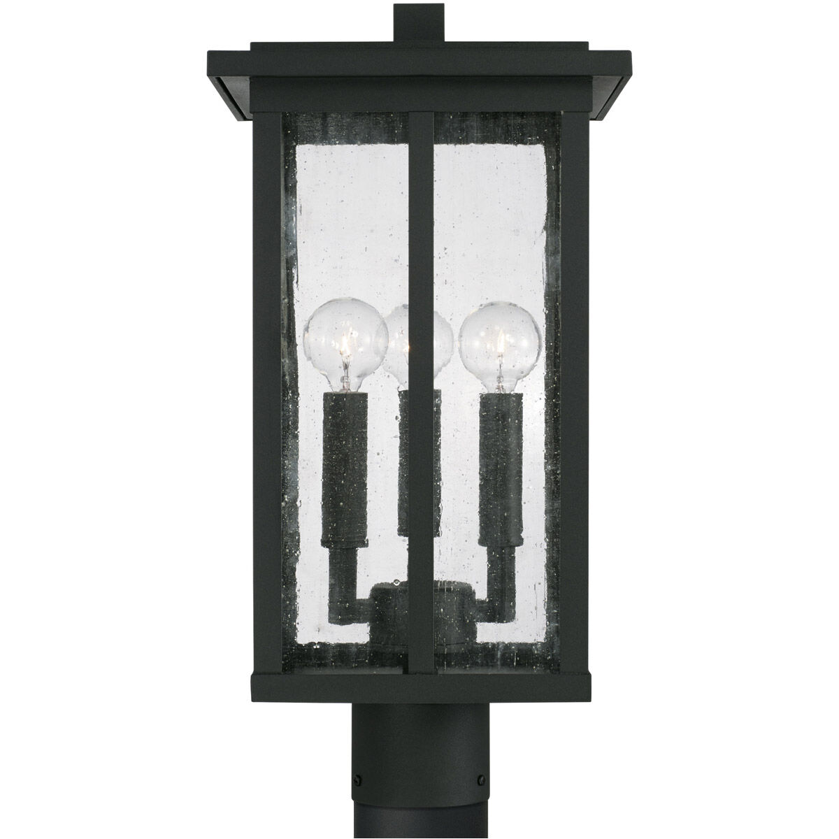 Barrett 3 Light 19 inch Black Outdoor Post Lantern