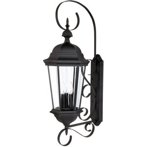 Carriage House 3 Light 36 inch Black Outdoor Wall Lantern