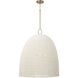 Natalia 3 Light 25 inch Aged Brass Pendant Ceiling Light