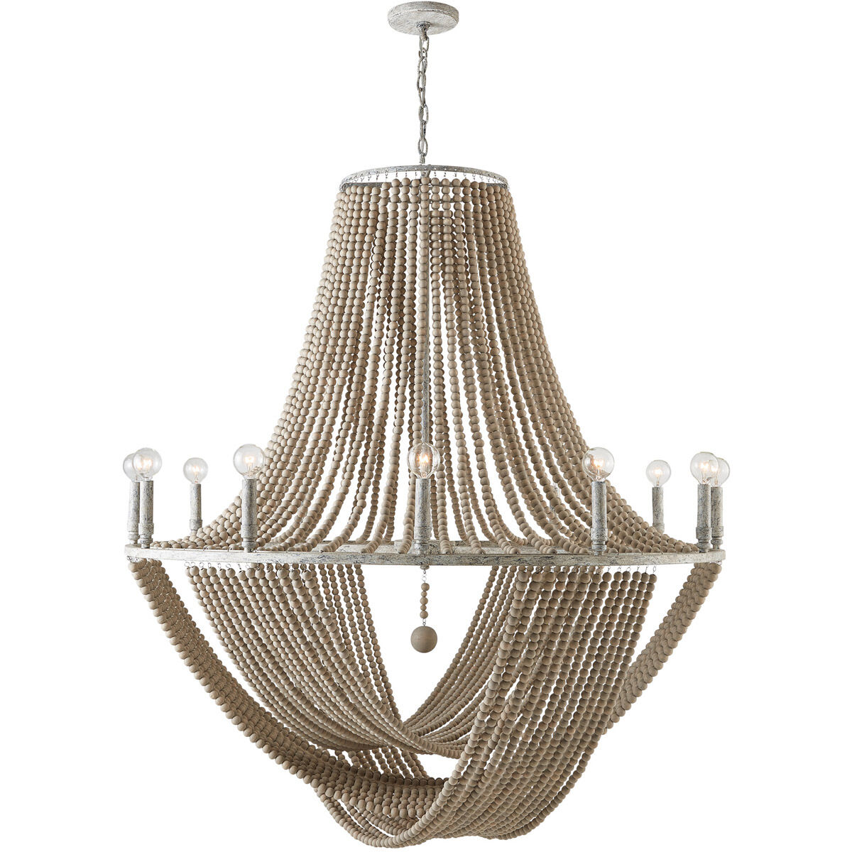 Kayla 12 Light 42 inch Mystic Sand Chandelier Ceiling Light