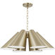 Leo 6 Light 25 inch Matte Brass Pendant Ceiling Light