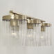 Vaughn 3 Light 23.25 inch Aged Brass Vanity Light Wall Light