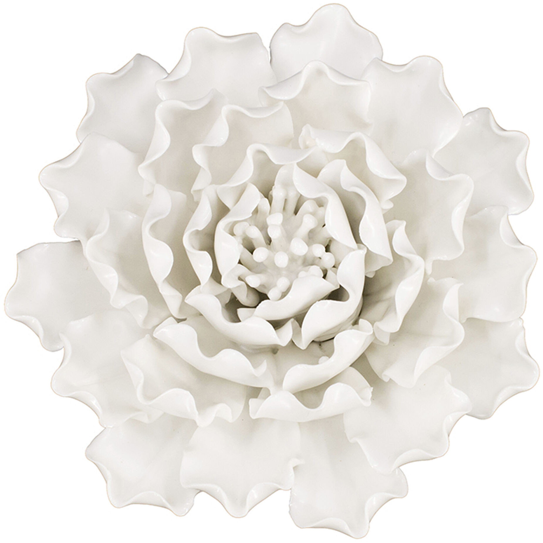 Handmade Flower Cream Wall Art