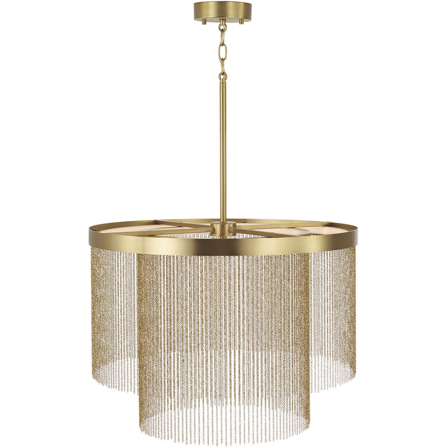 Rae LED 23.75 inch Aged Brass Pendant Ceiling Light