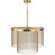 Rae LED 23.75 inch Aged Brass Pendant Ceiling Light