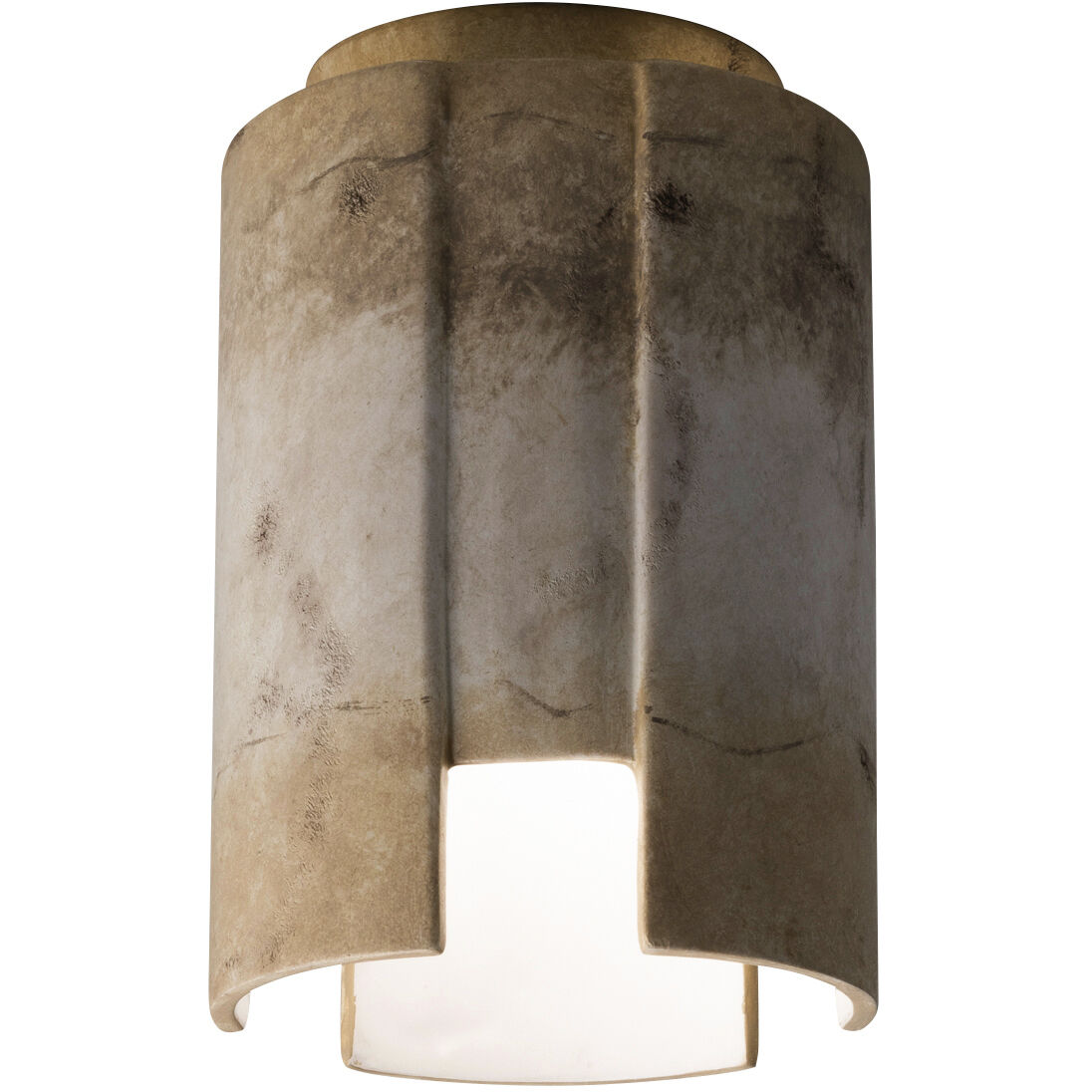 Radiance Collection 1 Light 6.25 inch Vanilla (Gloss) Outdoor Flush-Mount
