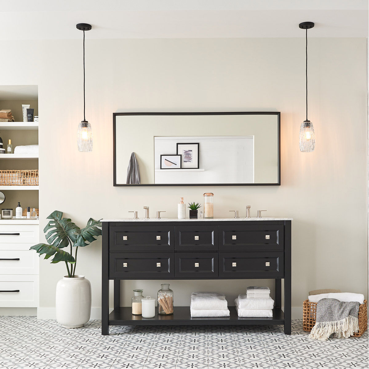 Casper 1 Light 5.25 inch Black Iron Pendant Ceiling Light