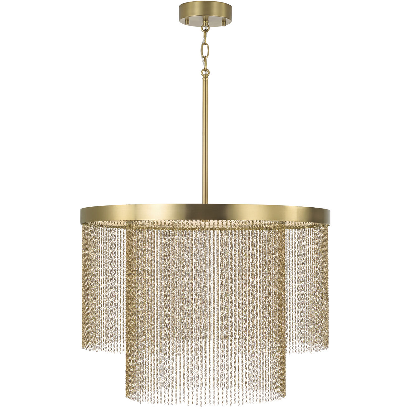 Rae LED 23.75 inch Aged Brass Pendant Ceiling Light