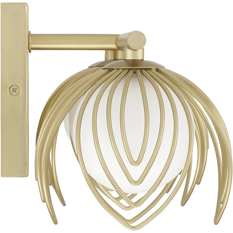 Flora 3 Light 22.75 inch Buffed Gold Vanity Light Wall Light