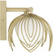 Flora 3 Light 22.75 inch Buffed Gold Vanity Light Wall Light