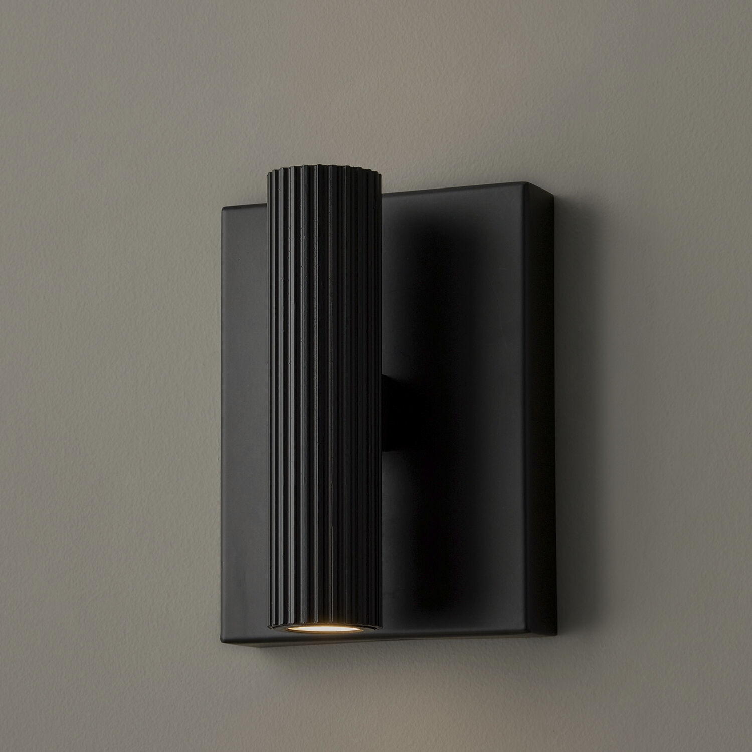 Ian LED 4.5 inch Matte Black ADA Sconce Wall Light