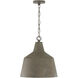 Quarry 1 Light 15.5 inch Clay Pendant Ceiling Light