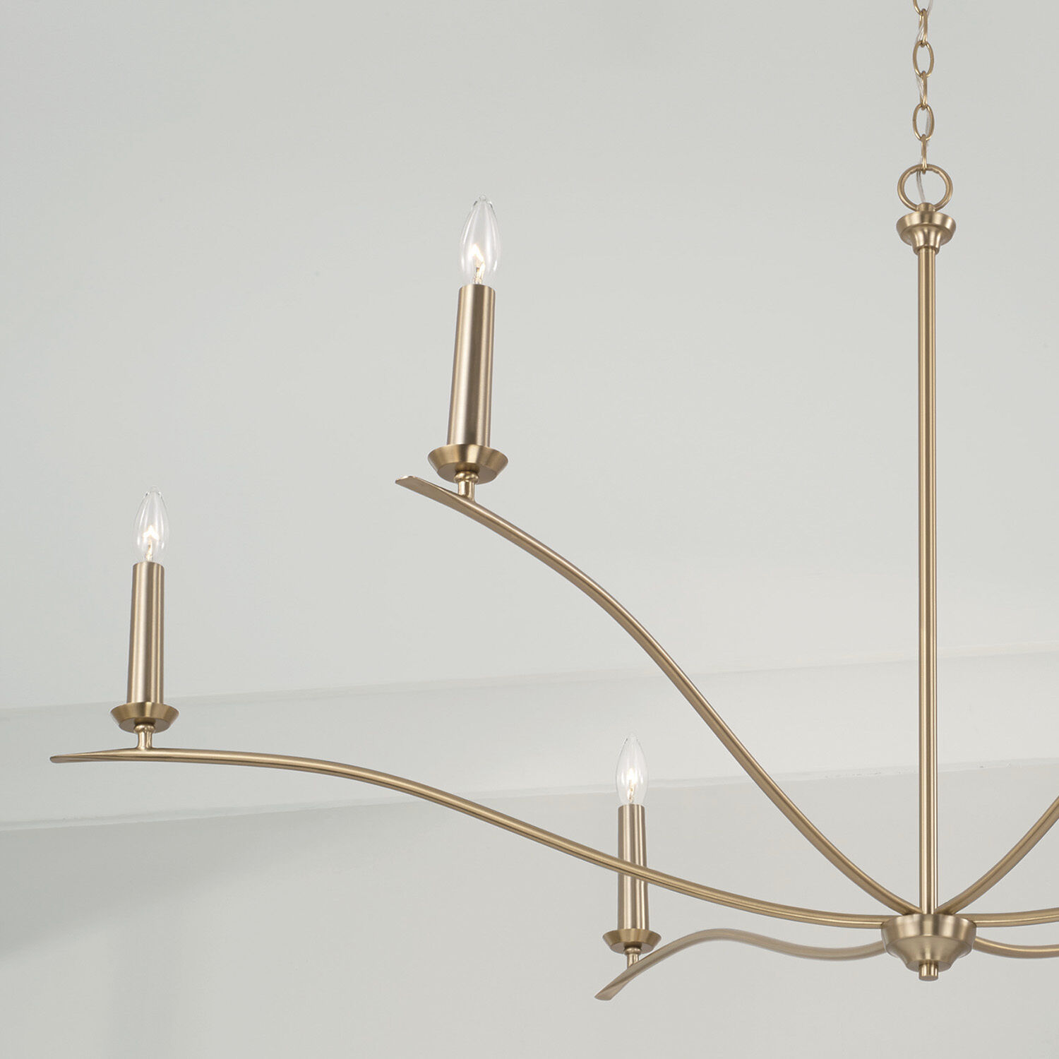 Grady 6 Light 57 inch Matte Brass Chandelier Ceiling Light