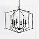 Bentley 6 Light 28 inch Black Iron Foyer Light Ceiling Light