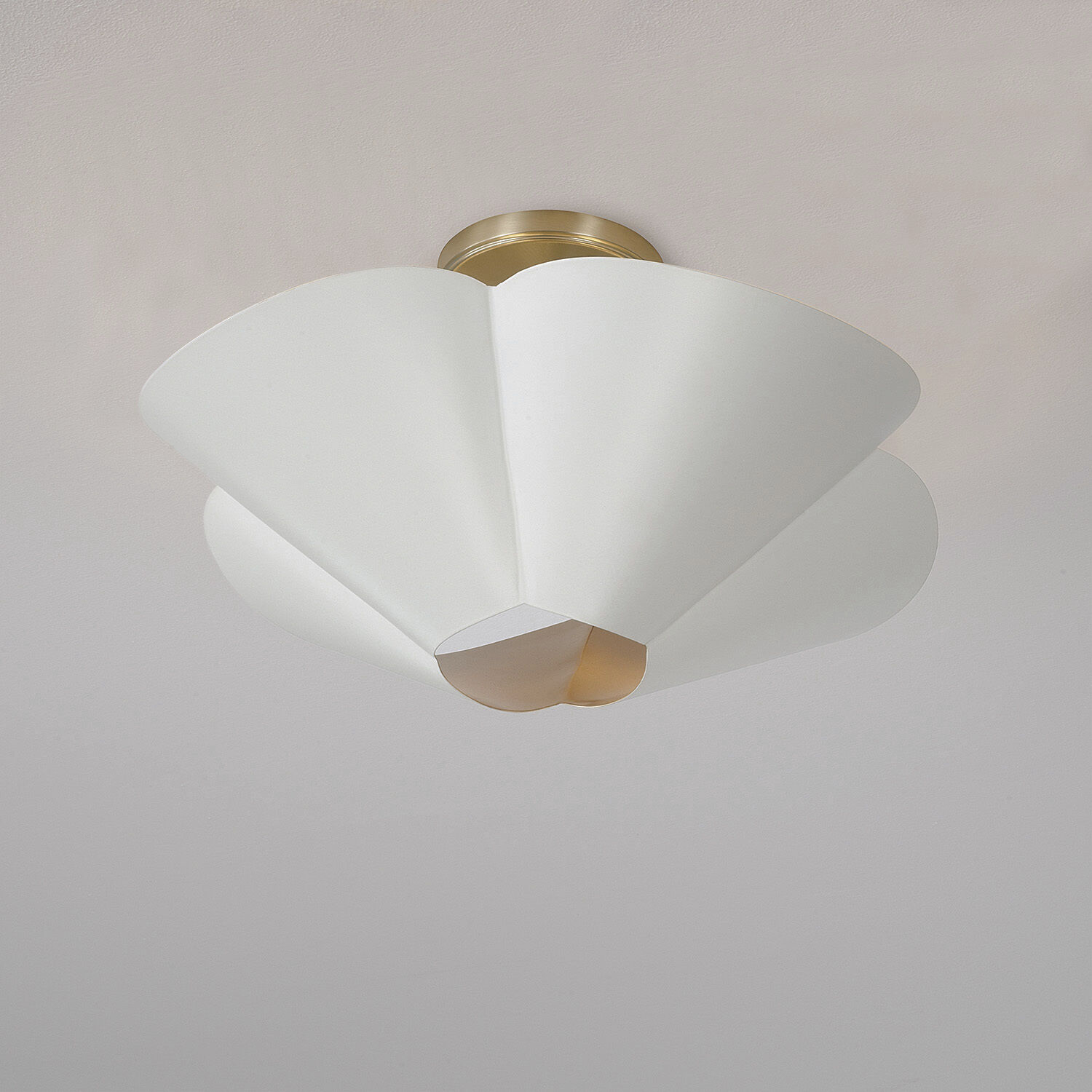 Maeve 4 Light 18.5 inch Matte Brass and White Pendant Ceiling Light