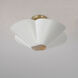 Maeve 4 Light 18.5 inch Matte Brass and White Pendant Ceiling Light