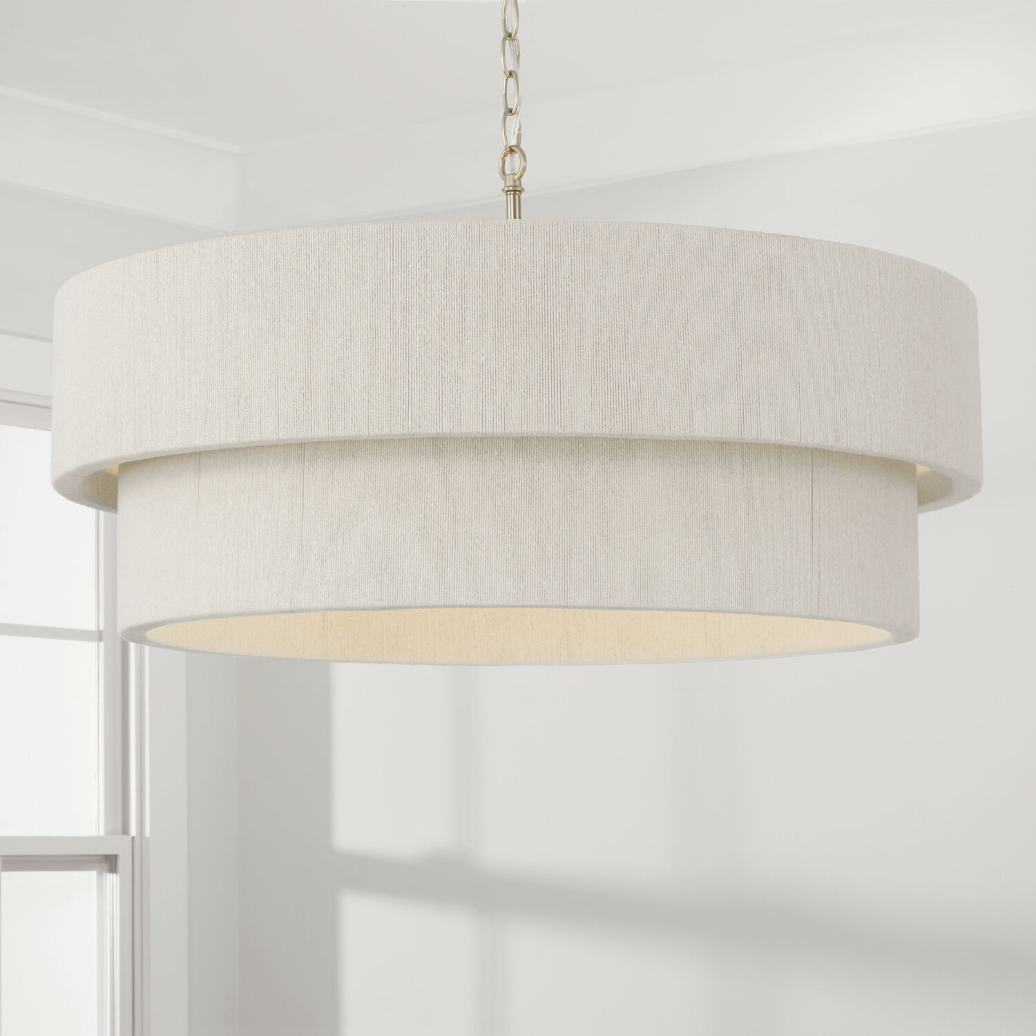 Delaney 4 Light 30 inch Matte Brass Pendant Ceiling Light