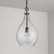 Rabun 1 Light 12 inch Matte Black Pendant Ceiling Light