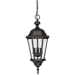 Carriage House 3 Light 10 inch Old Bronze Outdoor Hanging Lantern