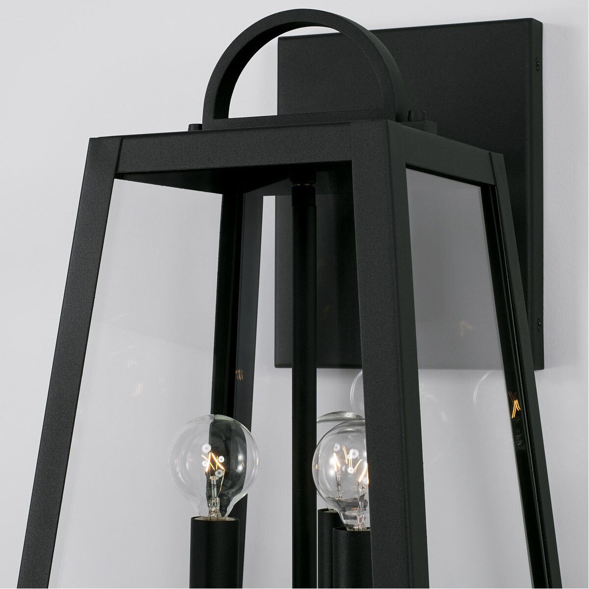 Leighton 3 Light 20 inch Black Outdoor Wall Lantern
