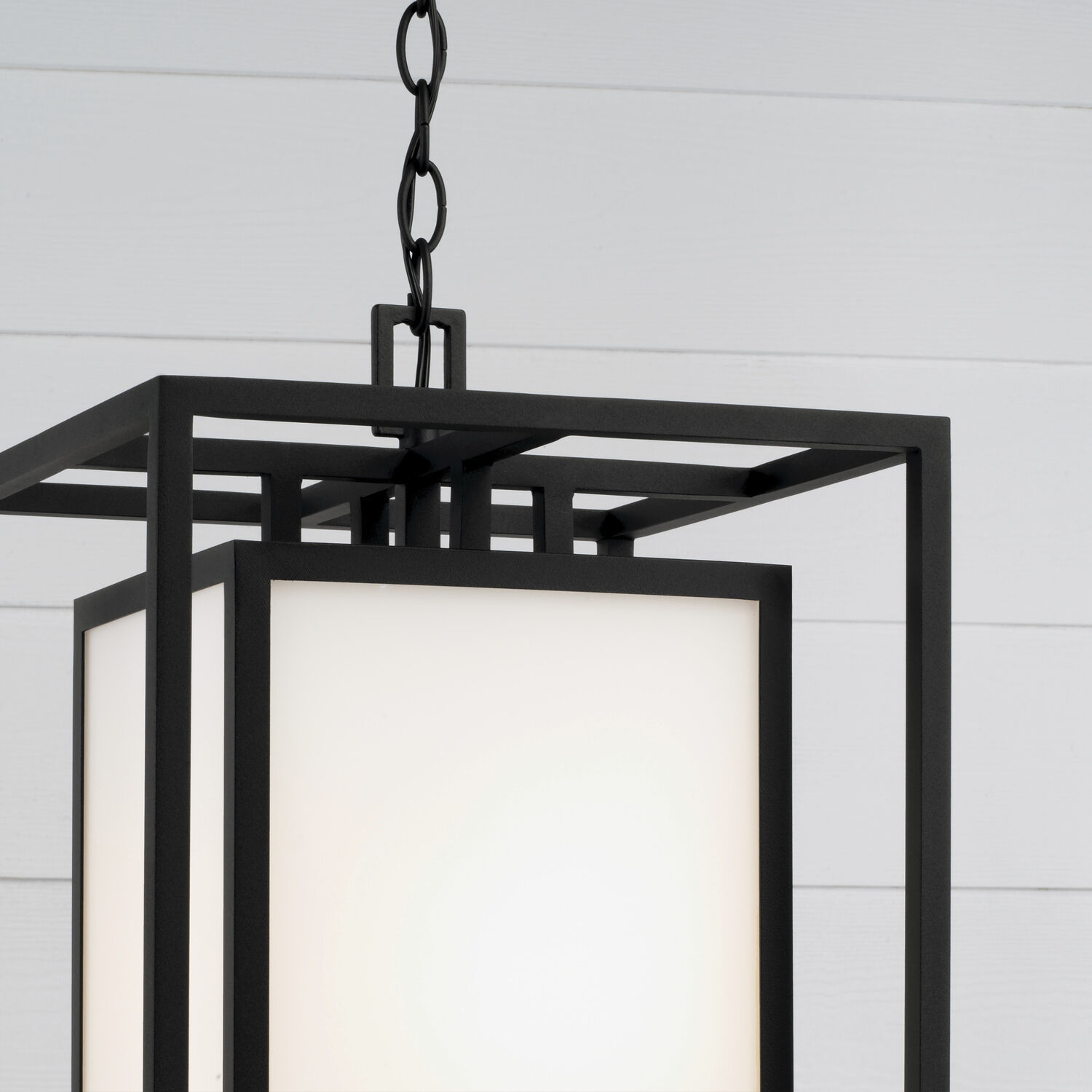 Aiden 1 Light 12.5 inch Black Outdoor Hanging Lantern