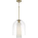 Liz 1 Light 12 inch Aged Brass Pendant Ceiling Light