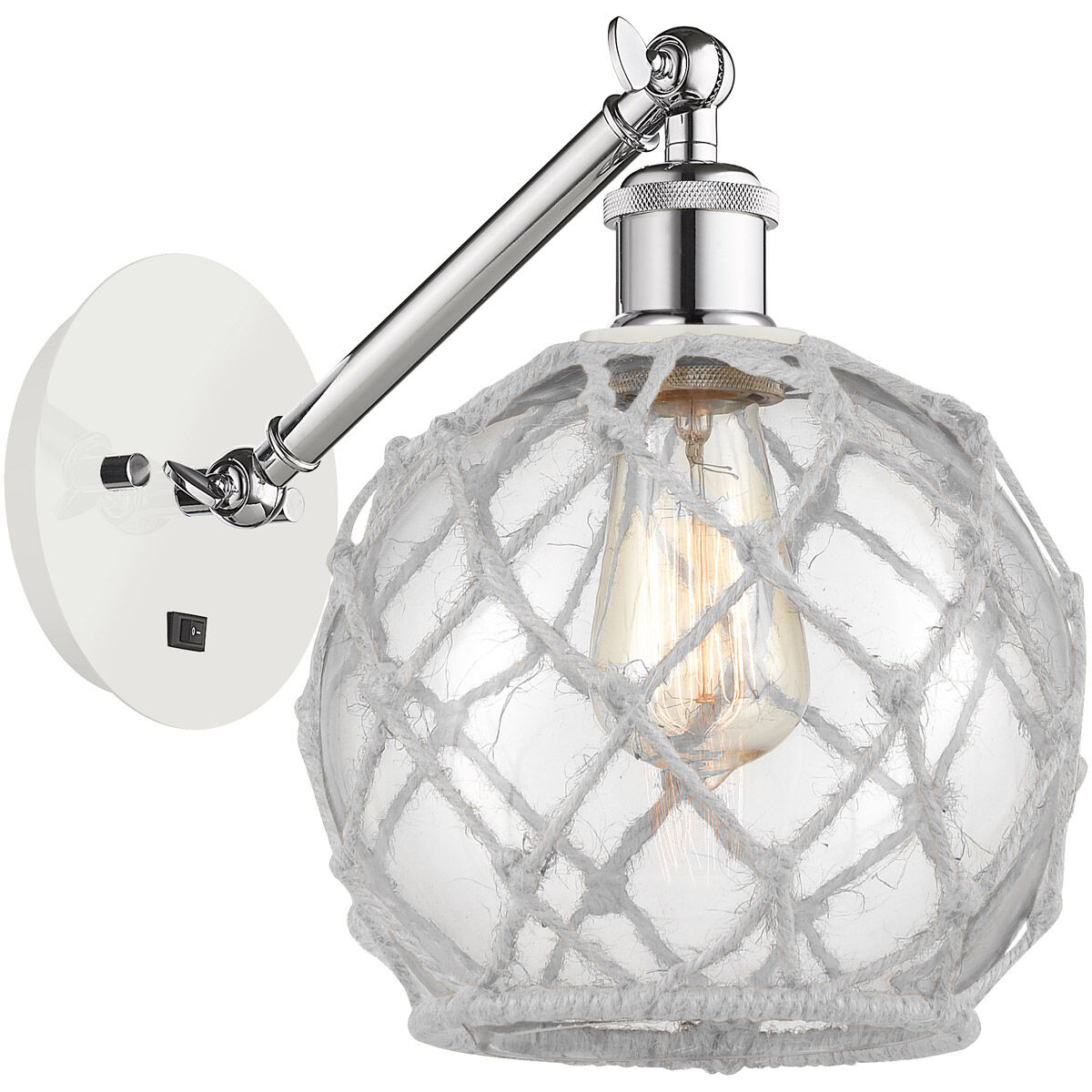 Ballston Farmhouse Rope 1 Light 8.00 inch Wall Sconce