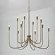 Marley 12 Light 40 inch Mystic Bronze Chandelier Ceiling Light