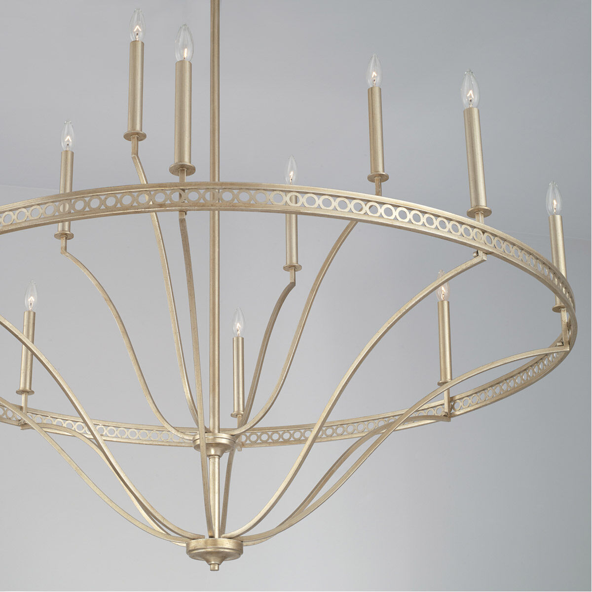 Isabella 12 Light 52 inch Winter Gold Chandelier Ceiling Light