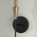 Avant 1 Light 5 inch Aged Brass and Black Sconce Wall Light