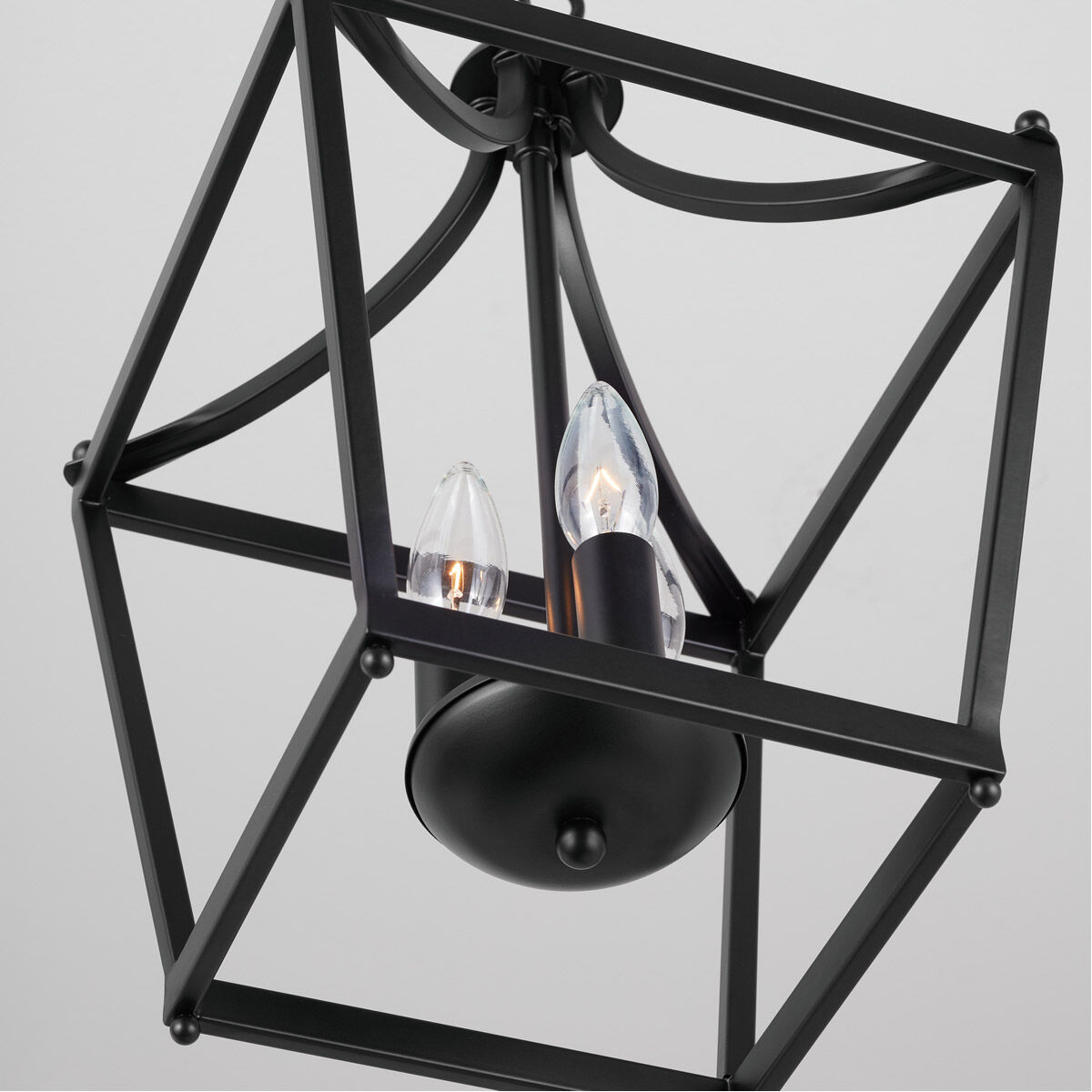 Stanton 3 Light 10 inch Matte Black Foyer Ceiling Light