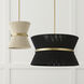 Cecilia 1 Light 12 inch Bleached Natural Rope and Patinaed Brass Pendant Ceiling Light