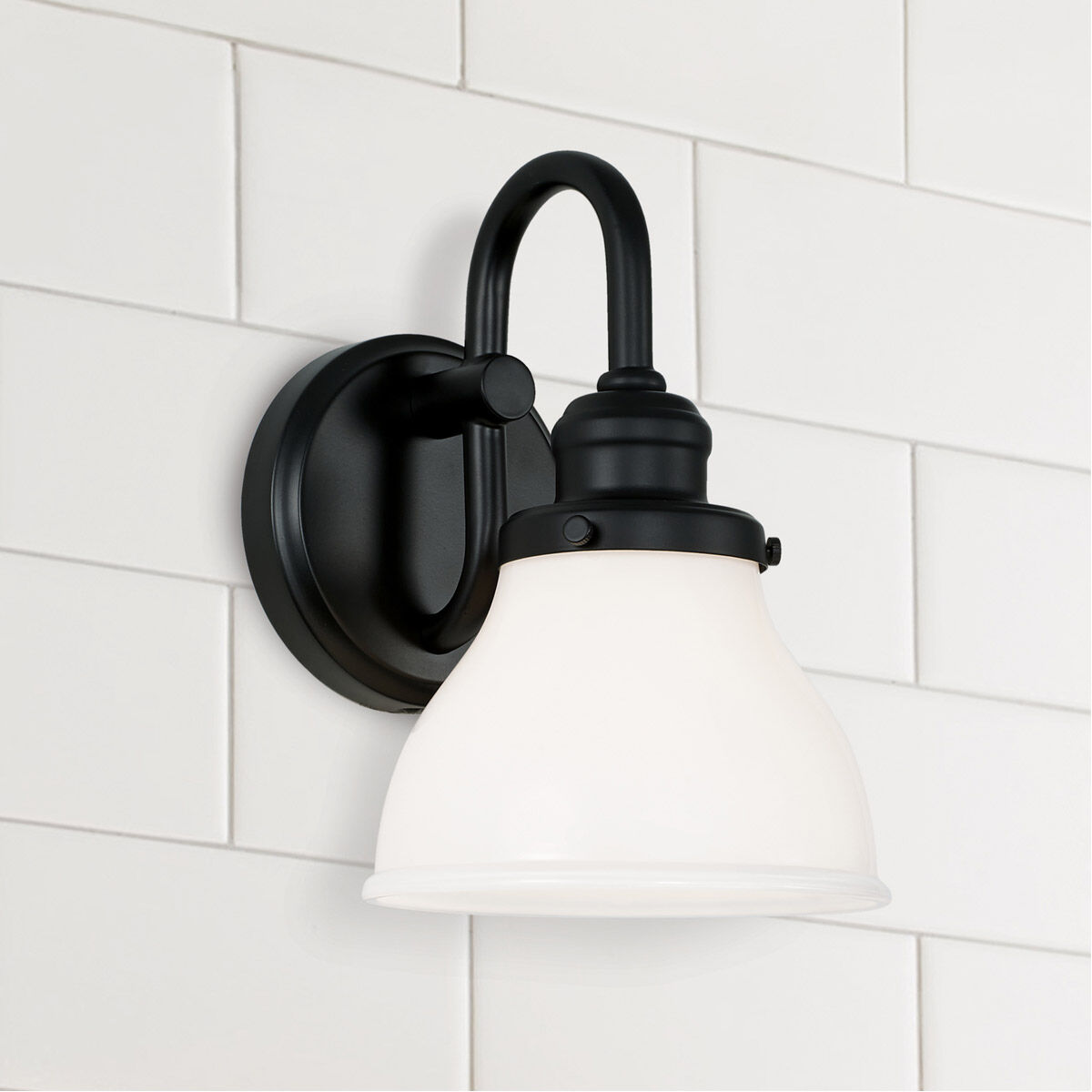 Baxter 1 Light 7 inch Matte Black Sconce Wall Light
