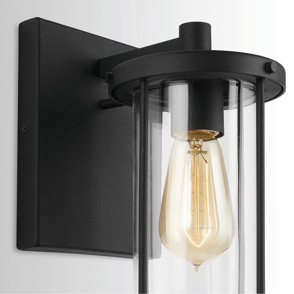 Corbin 1 Light 12 inch Black Outdoor Wall Mount