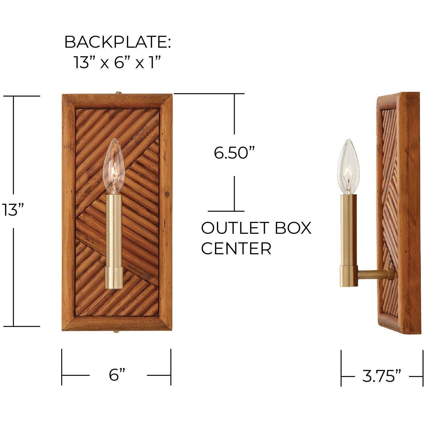 Soleil 1 Light 6 inch Matte Brass ADA Sconce Wall Light