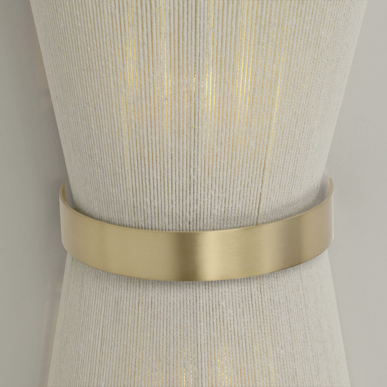 Cecilia 2 Light 8.75 inch Bleached Natural Rope and Patinaed Brass Sconce Wall Light