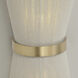 Cecilia 2 Light 8.75 inch Bleached Natural Rope and Patinaed Brass Sconce Wall Light