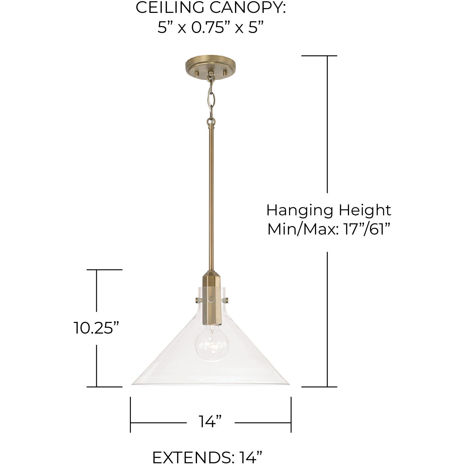 Greer 1 Light 14 inch Aged Brass Pendant Ceiling Light