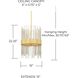 Lena 4 Light 15 inch Fire and Ice Pendant Ceiling Light